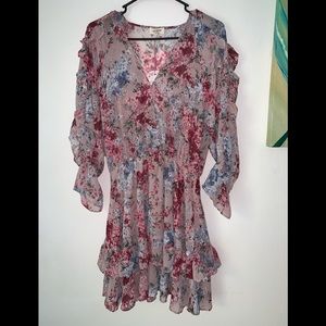 NWT Umgee boho ruffle flower dress